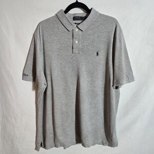 Ralph Lauren Heather Gray Cotton Polo Shirt – Men's US XL